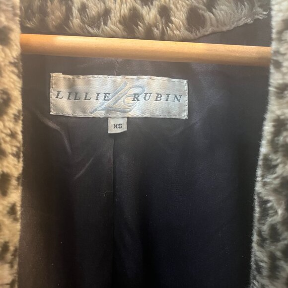Lillie Rubin Faux Fur Leopard Coat - Picture 4 of 8